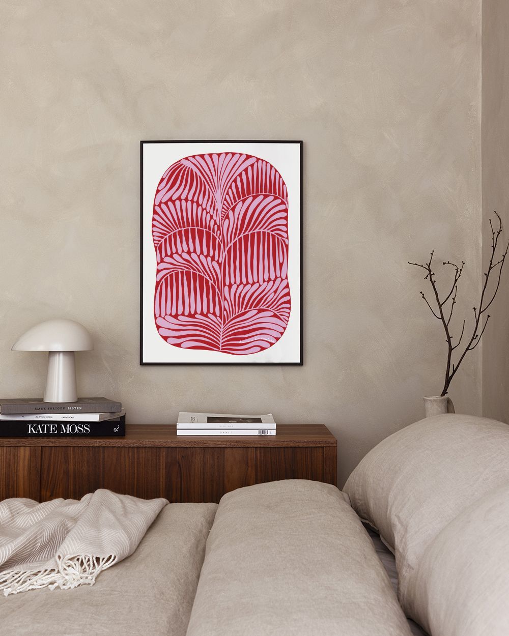 Laura Gröndahl - Pink Plant Print