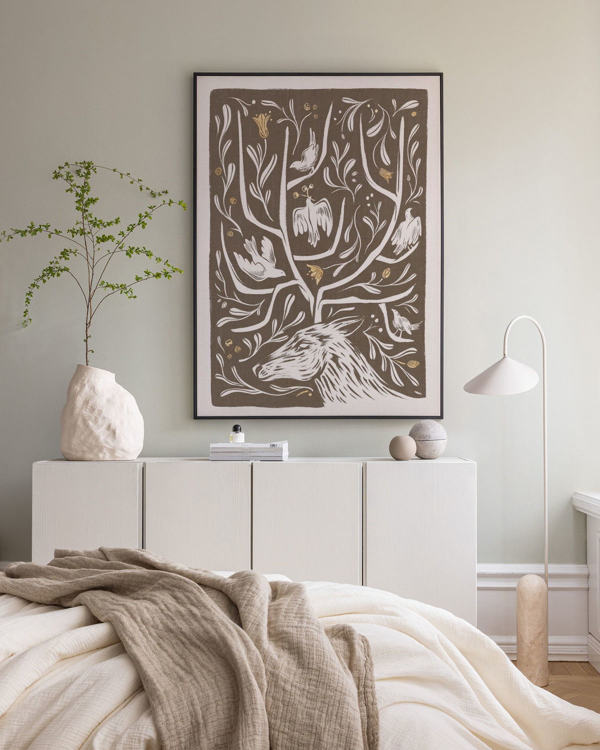 Antler Garden Canvas print