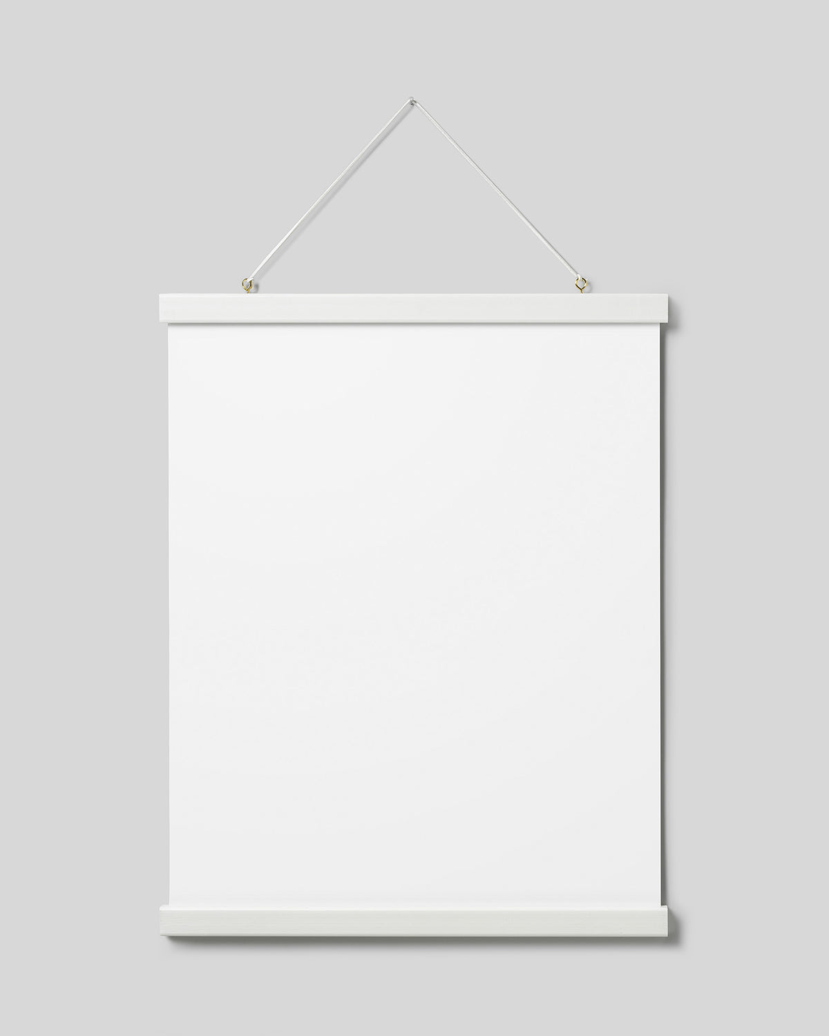 Poster hanger white 41 cm, magnet fastener