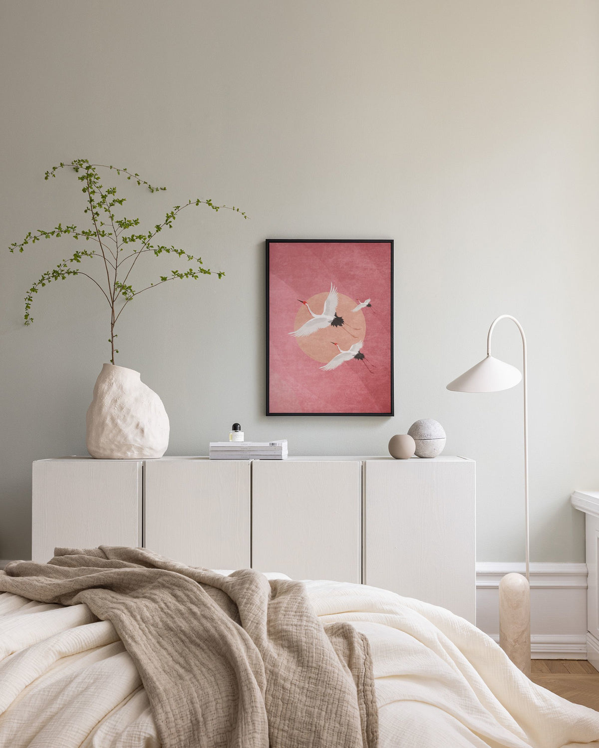 Flying Cranes Canvas print
