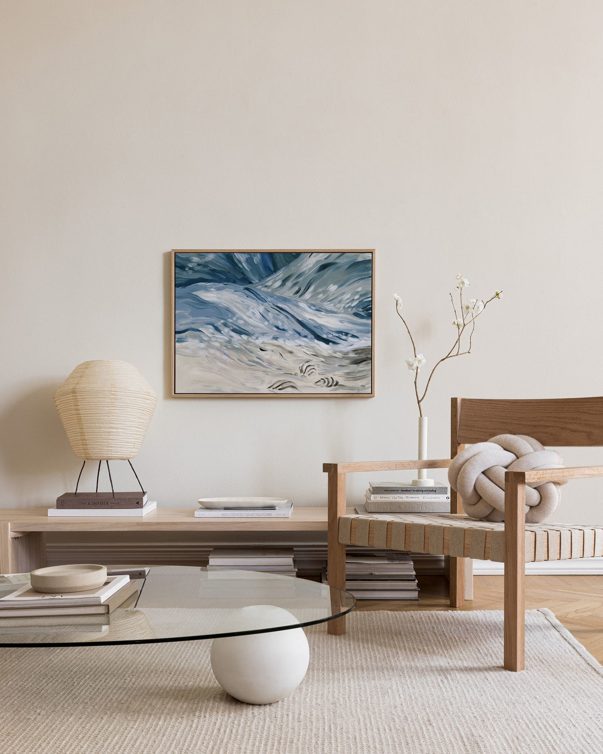 Wavy Beach Canvas print
