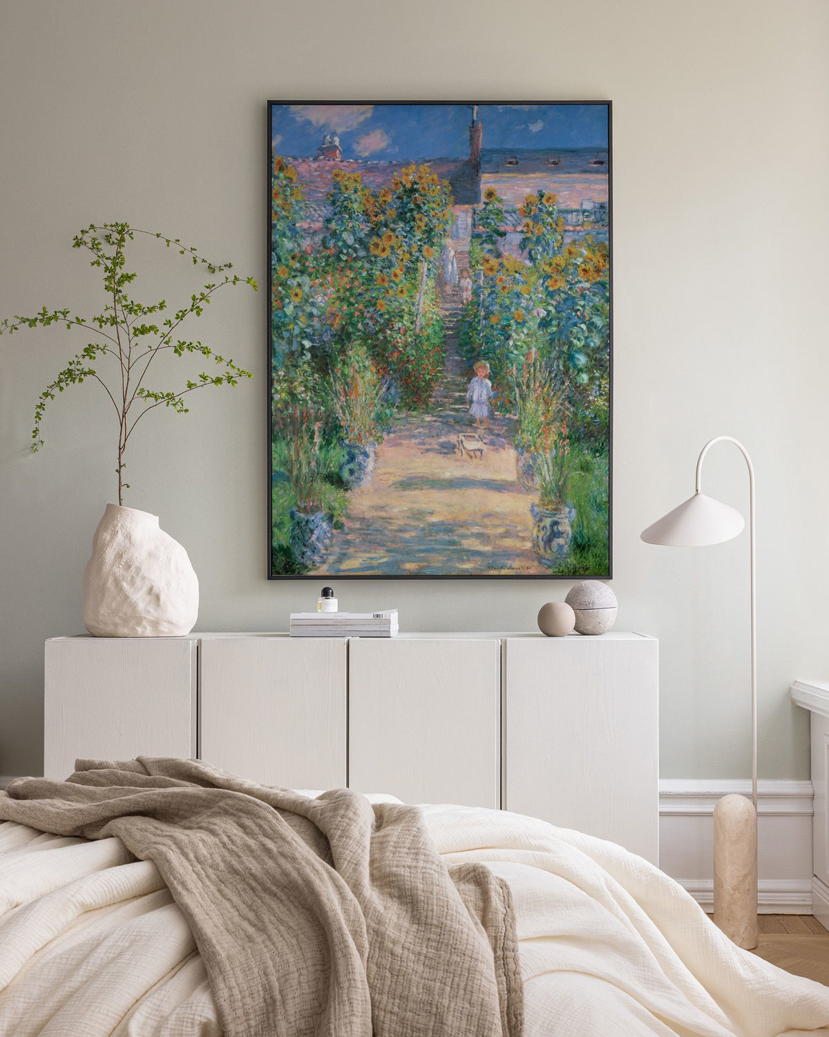Monet - The Artist's Garden at Vétheuil Canvas print