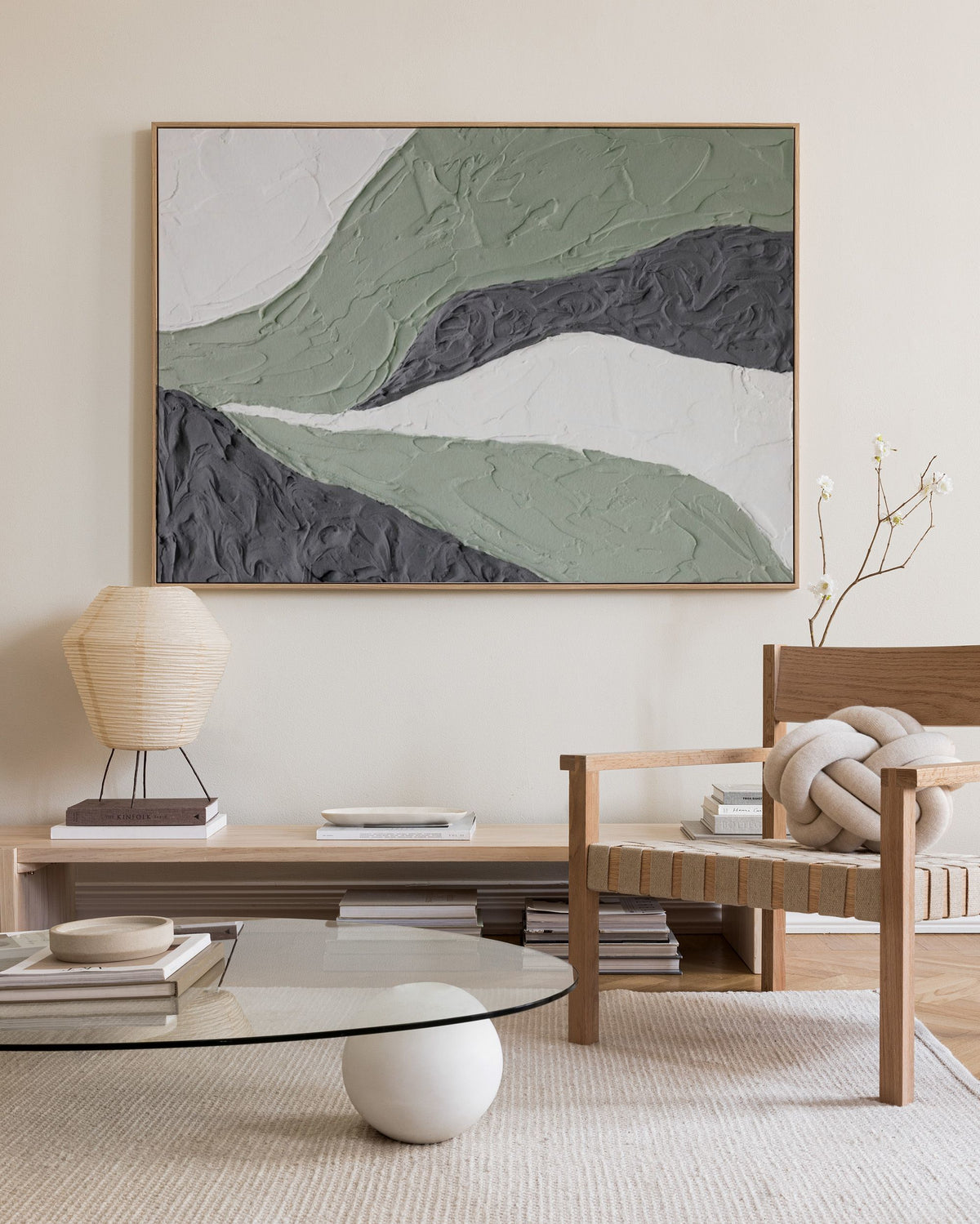 Landscape in Green Canvas print