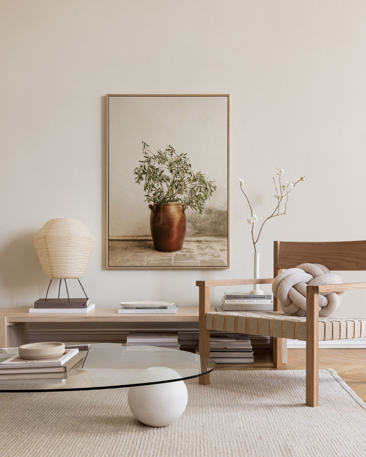 Rustic Olive Branch Canvas print