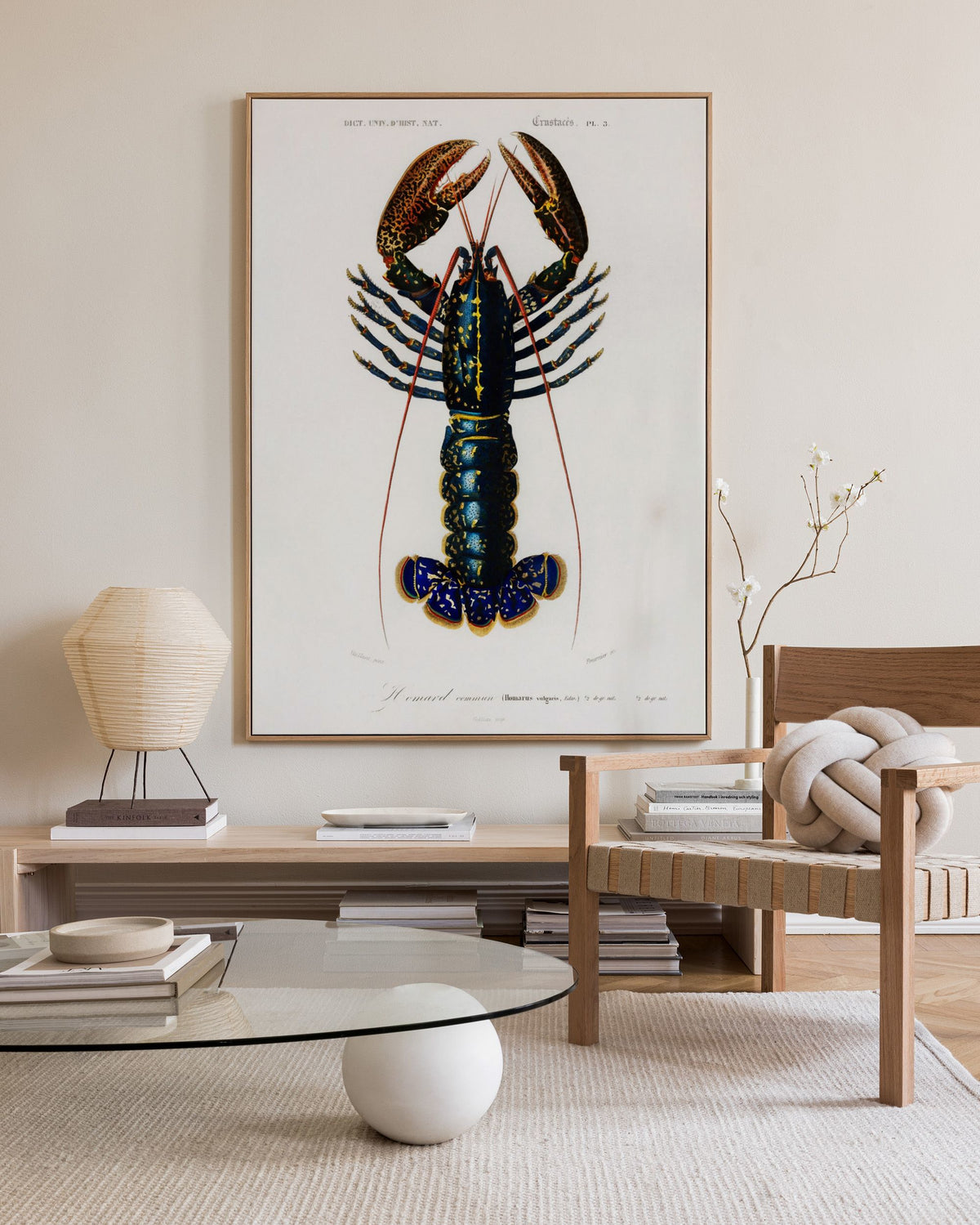 Vintage Lobster Canvas print