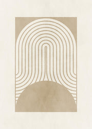 Graphic Shapes and Curves No2 Print