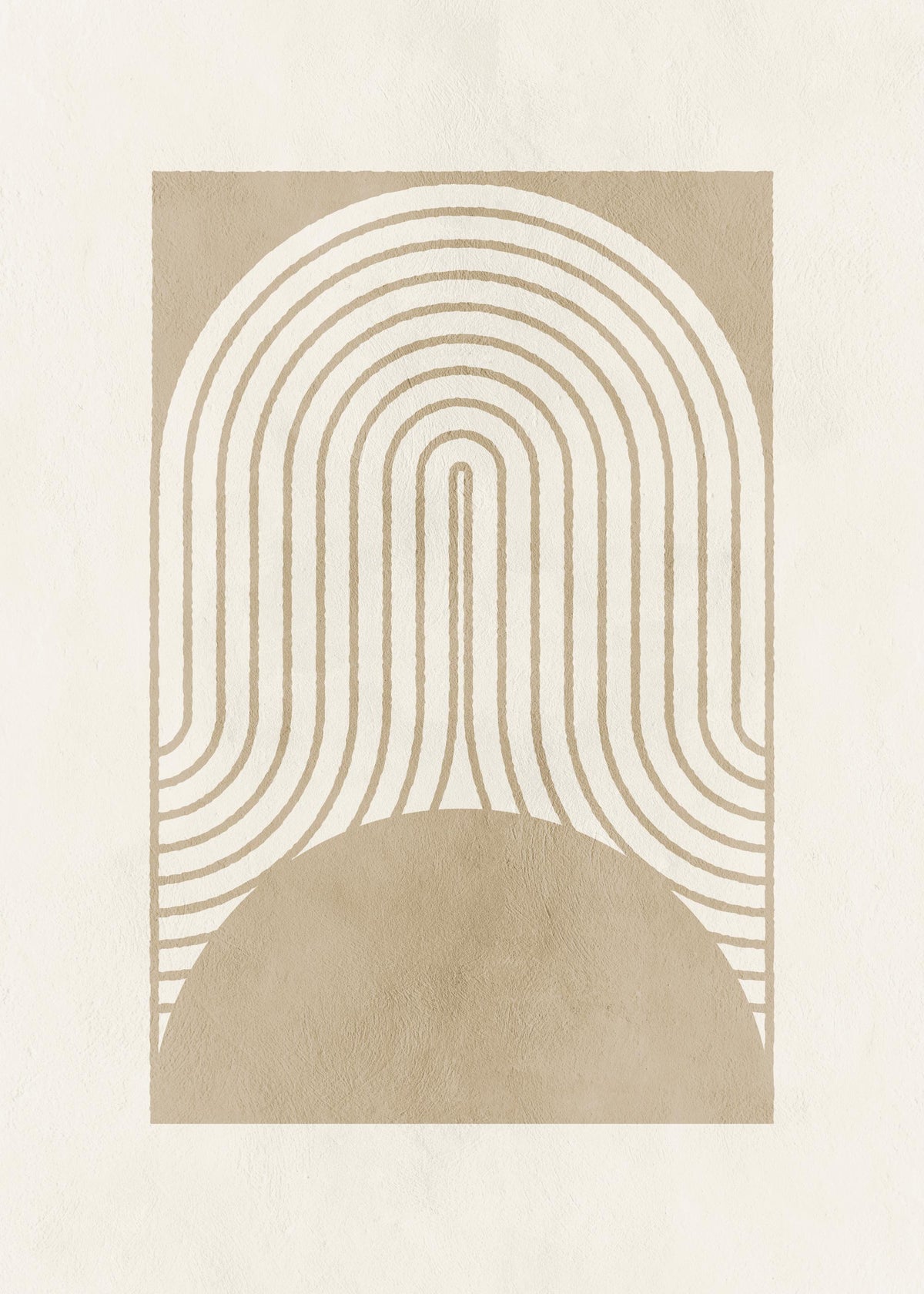 Graphic Shapes and Curves No2 Print