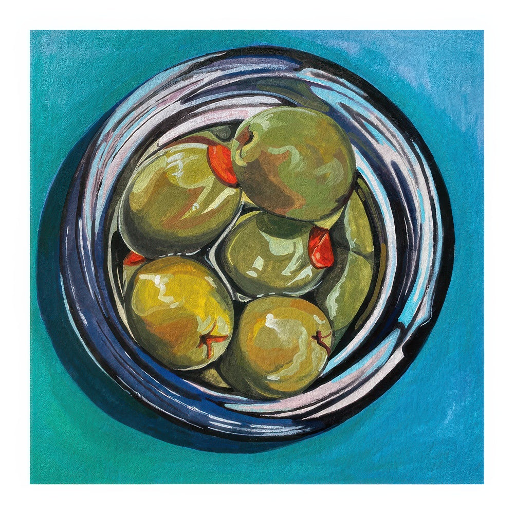 Kate Birch - Olives in a Jar Print
