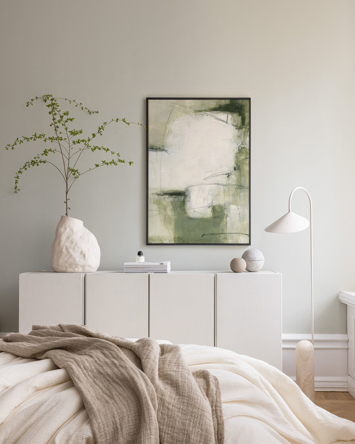 Contemporary Greens No2 Canvas print