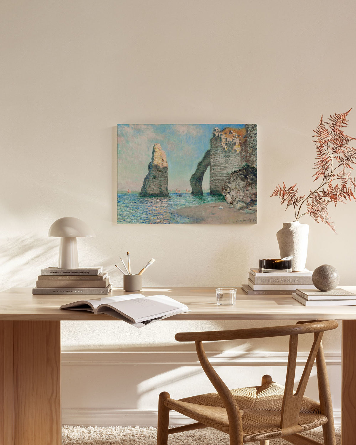 Monet - The Cliffs at Étretat Canvas print