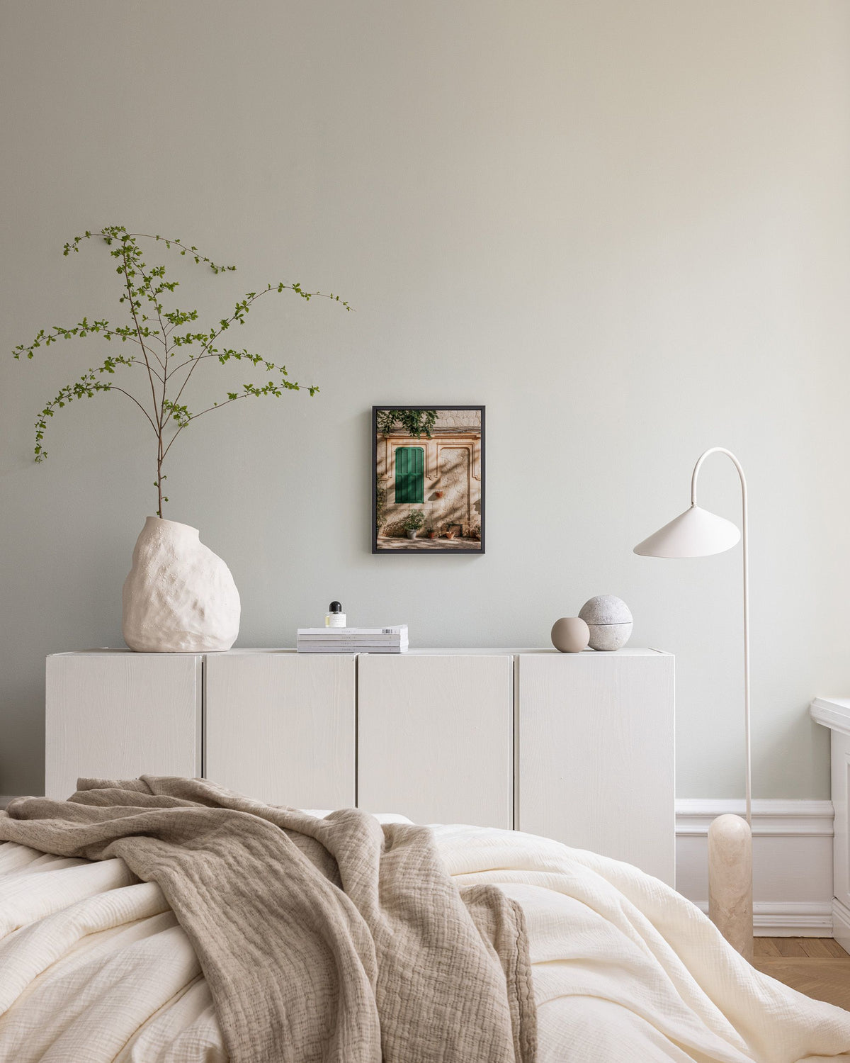 Green Window Canvas print