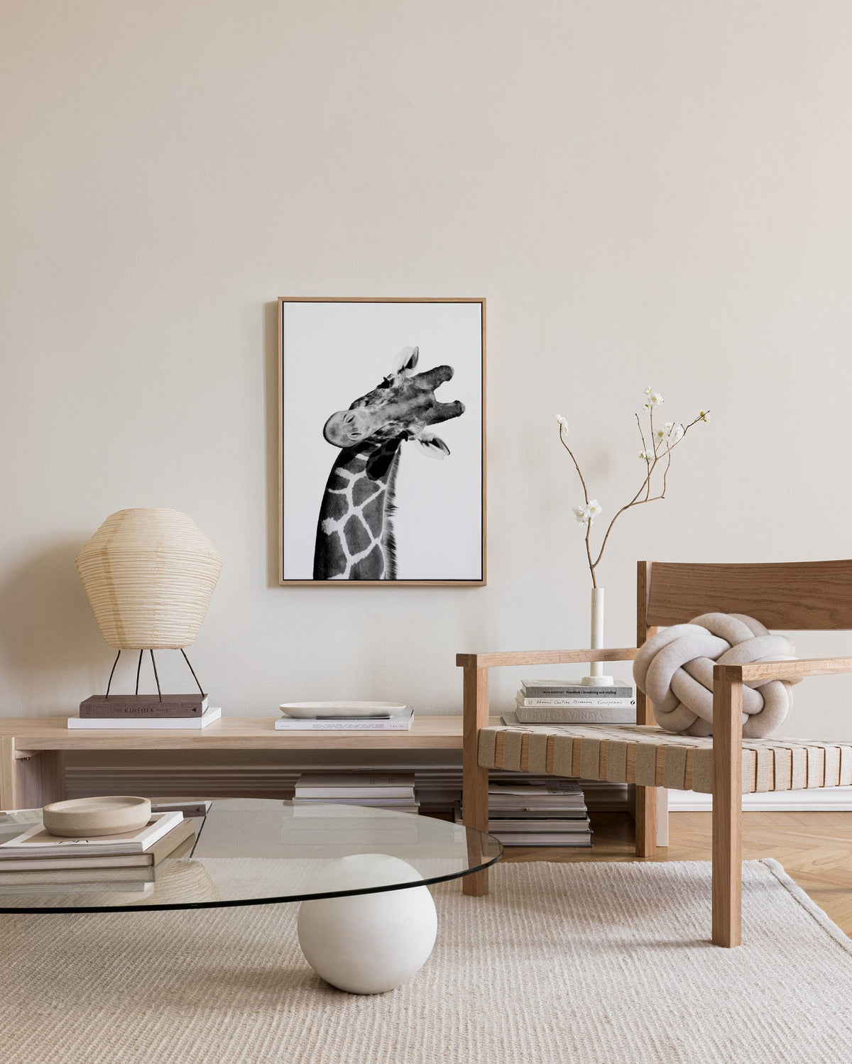 Giraffe Portrait Canvas print