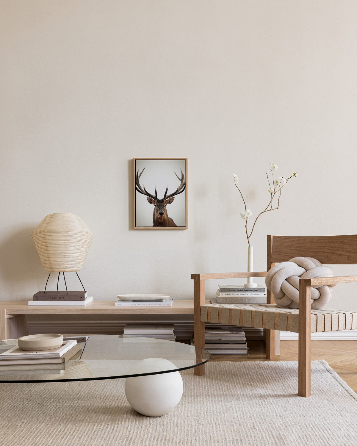 Winter Deer Canvas print