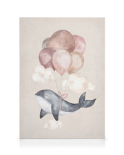 Dreaming Whale Canvas print