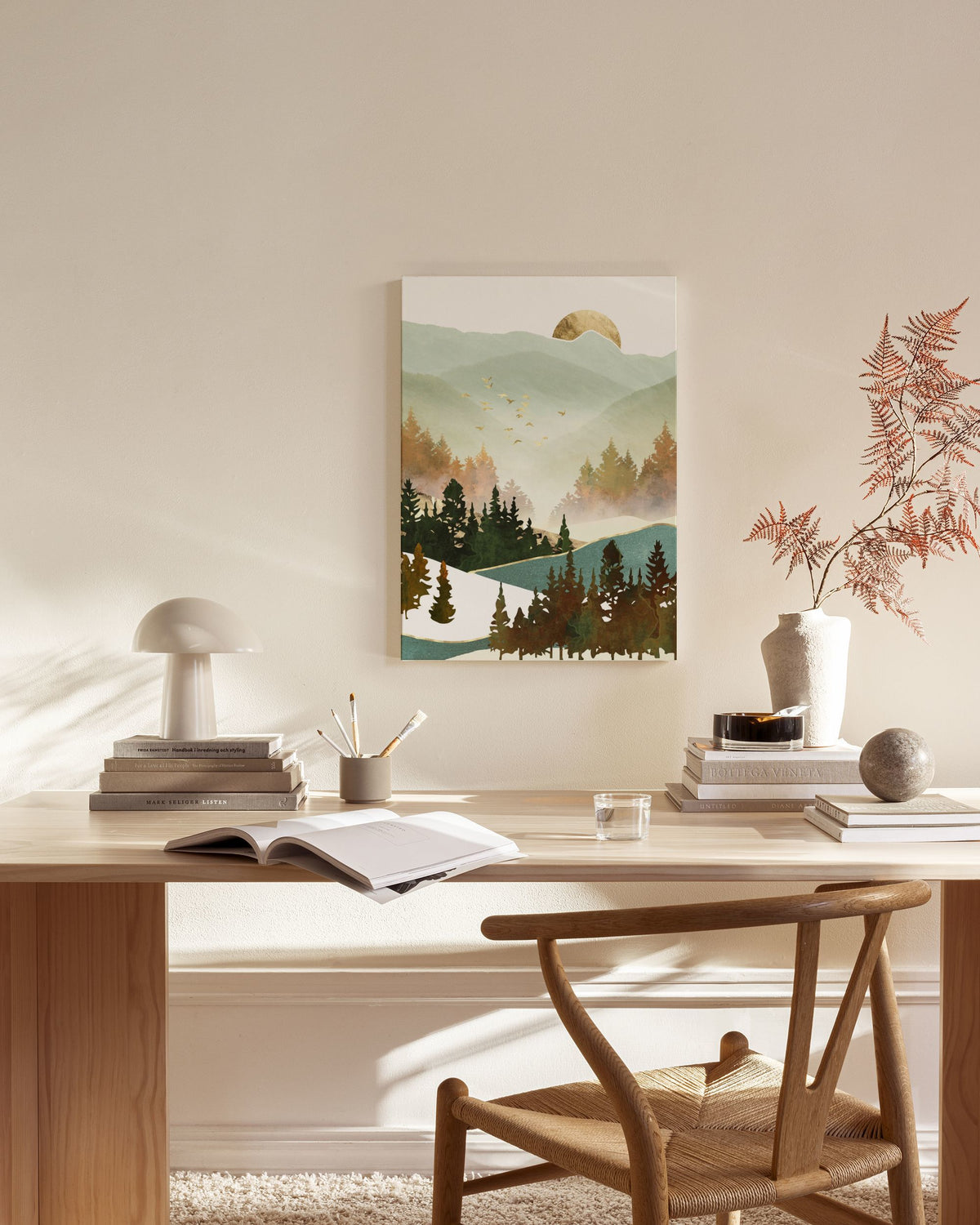 SpaceFrog Designs - Fall Morning Canvas print