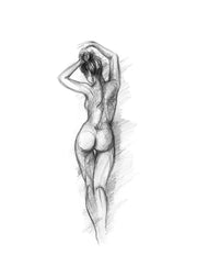 Posing Sketch Print