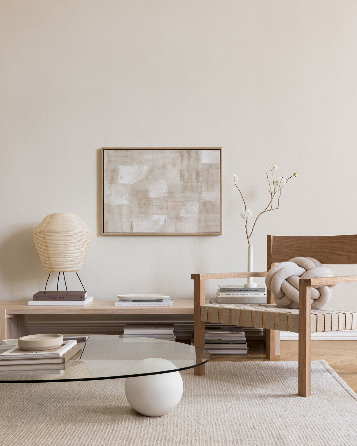 The Art of Beige Canvas print