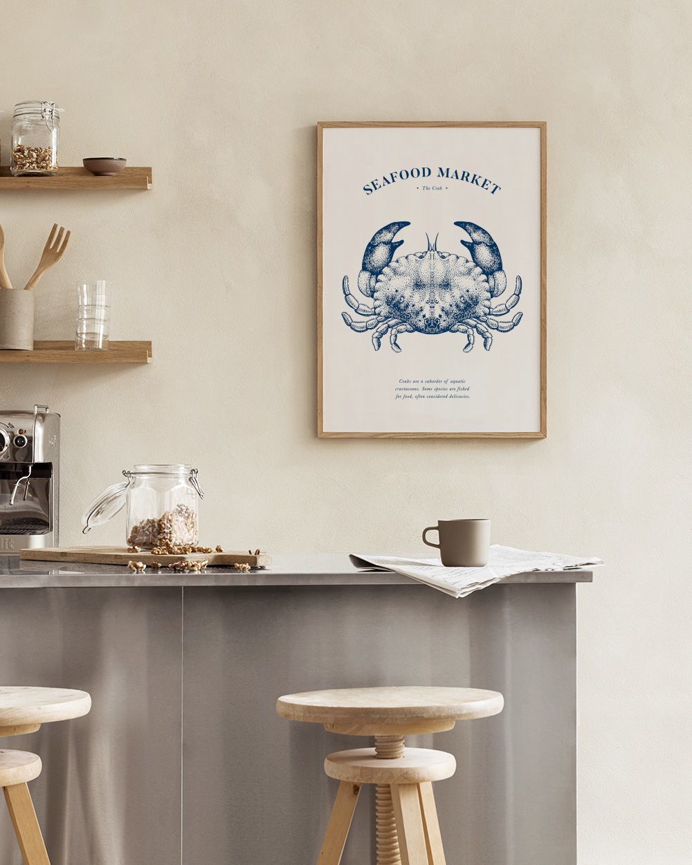 Seafood Market - The Crab Print