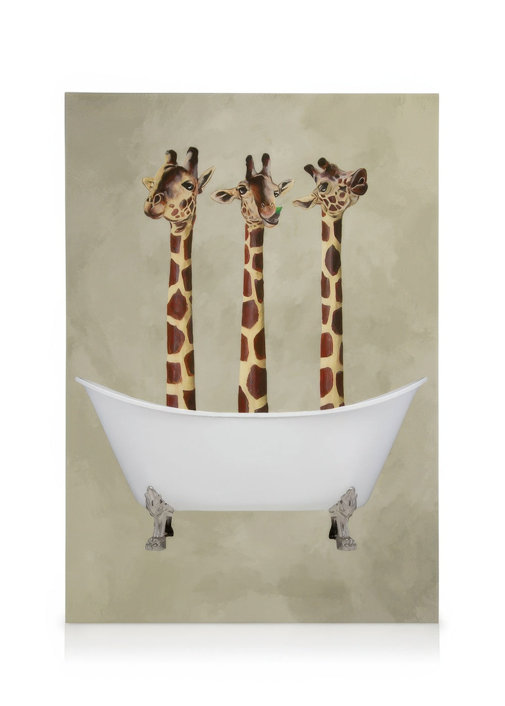 Coco De Paris - Giraffes in Bathtub Canvas print