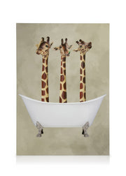 Coco De Paris - Giraffes in Bathtub Canvas print