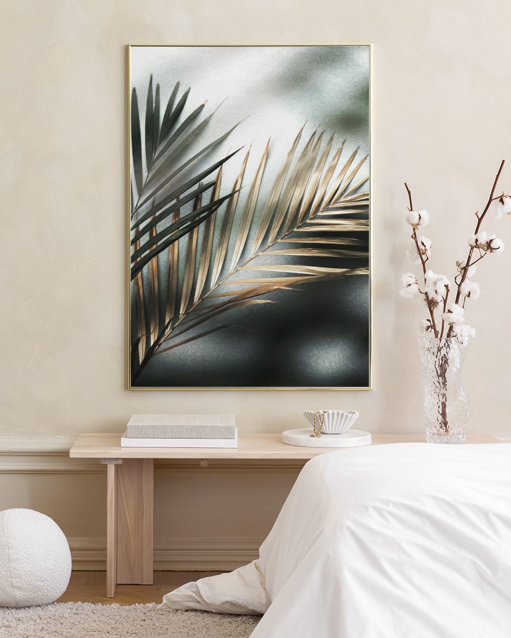 Golden Palm Print