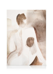 Femme Shapes Watercolor No2 Canvas print