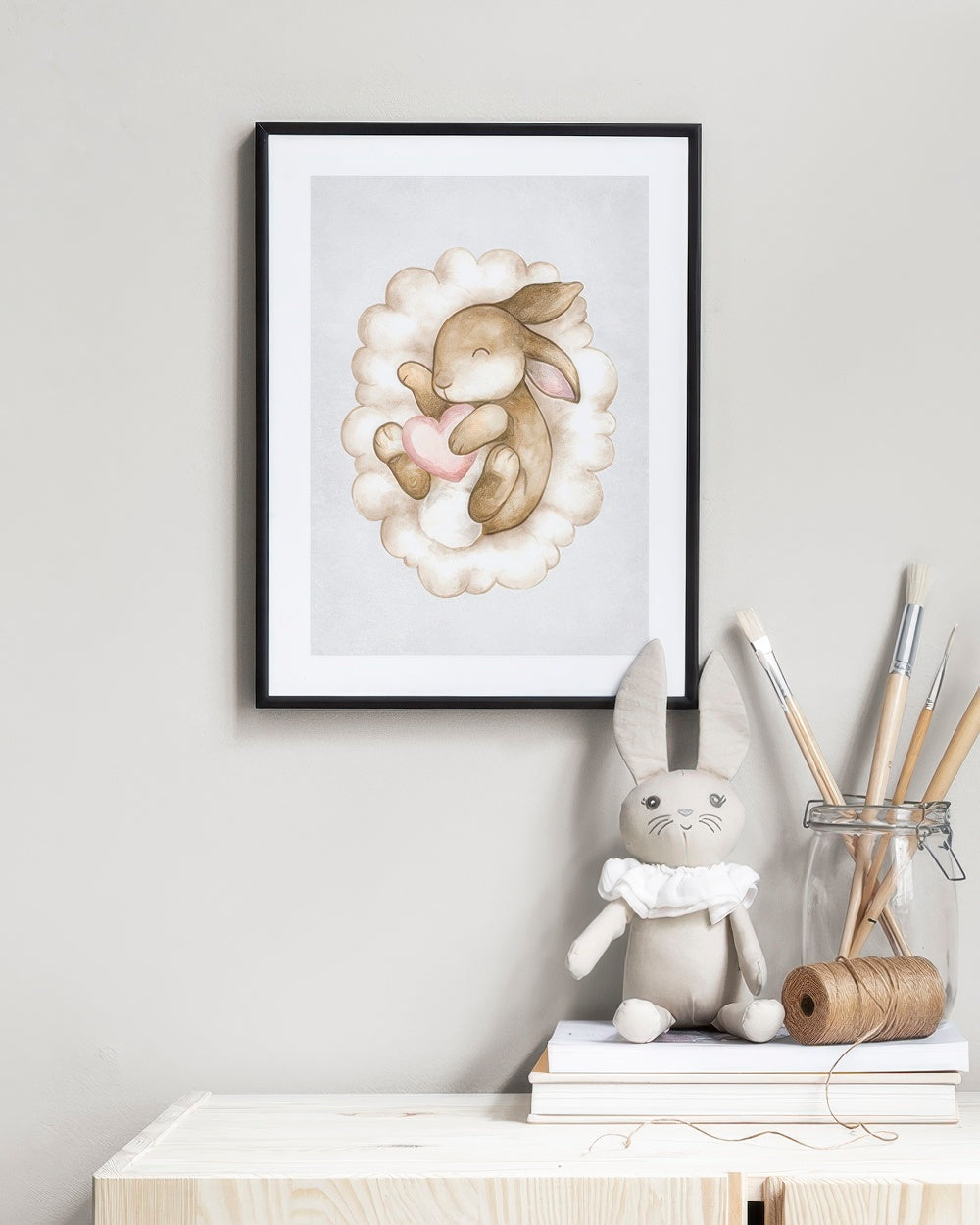 Sleeping Bunny Print