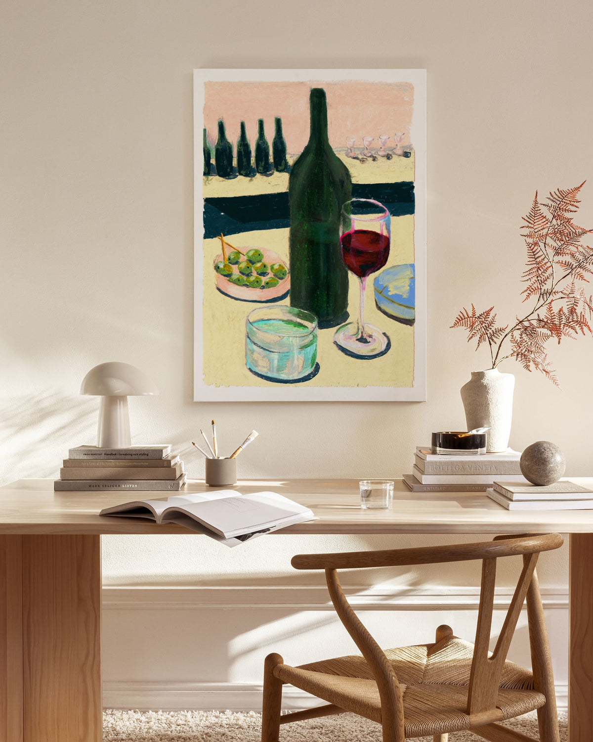 Laura Page - Glass of Wine Canvas print