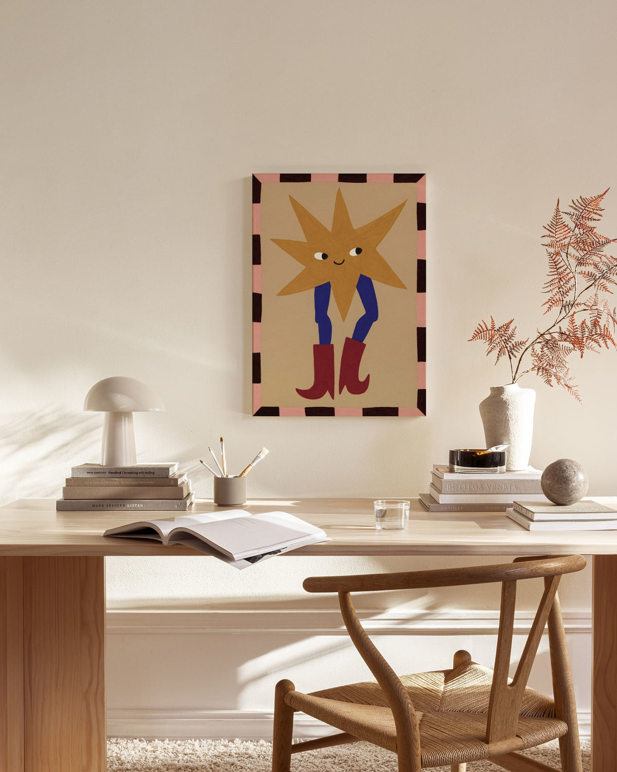 Star in Boots Canvas print