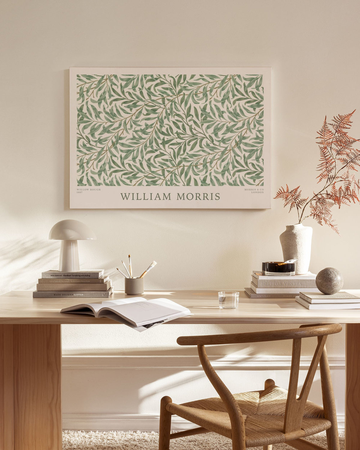 William Morris - Willow Bough Landscape Canvas print