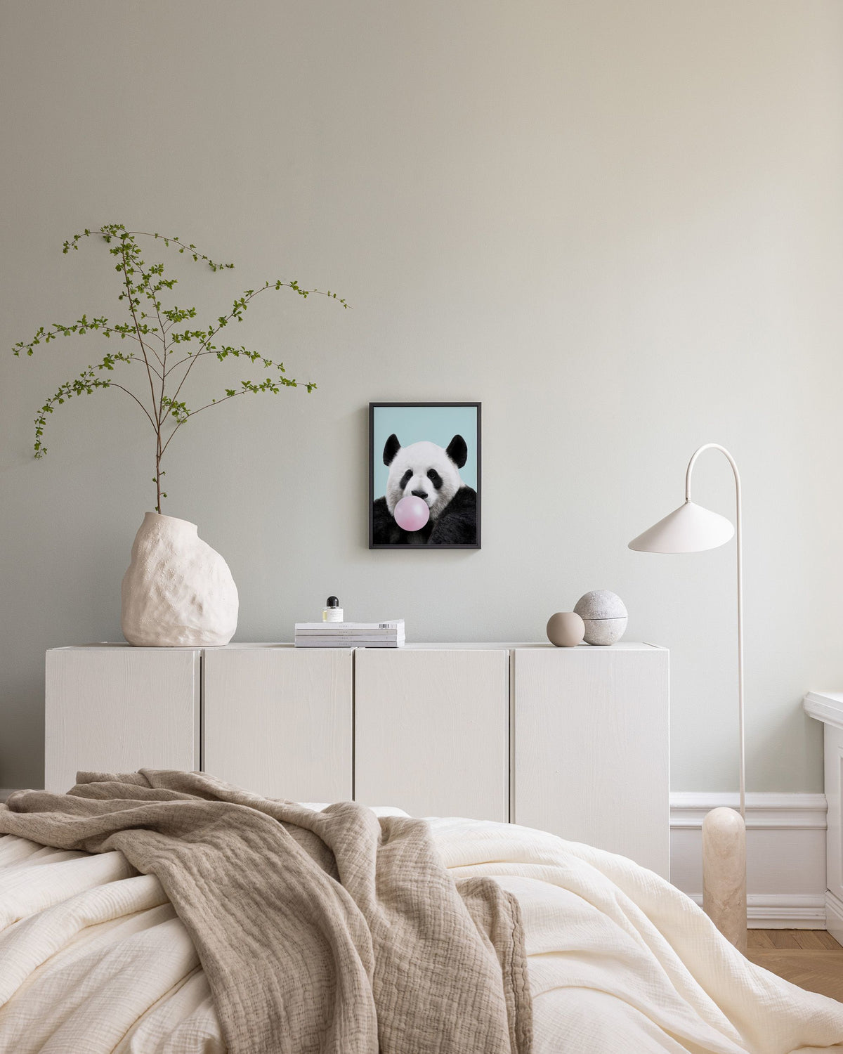 Bubblegum Panda Canvas print
