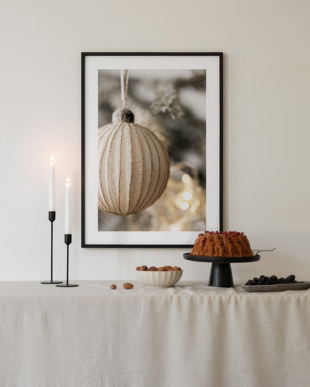 Golden Bauble Print