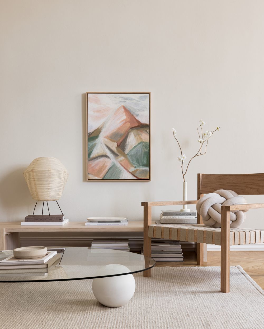 Paysage Au Pastel No2 Canvas print