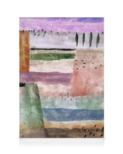 Paul Klee - Landscape with Poplars Canvas print