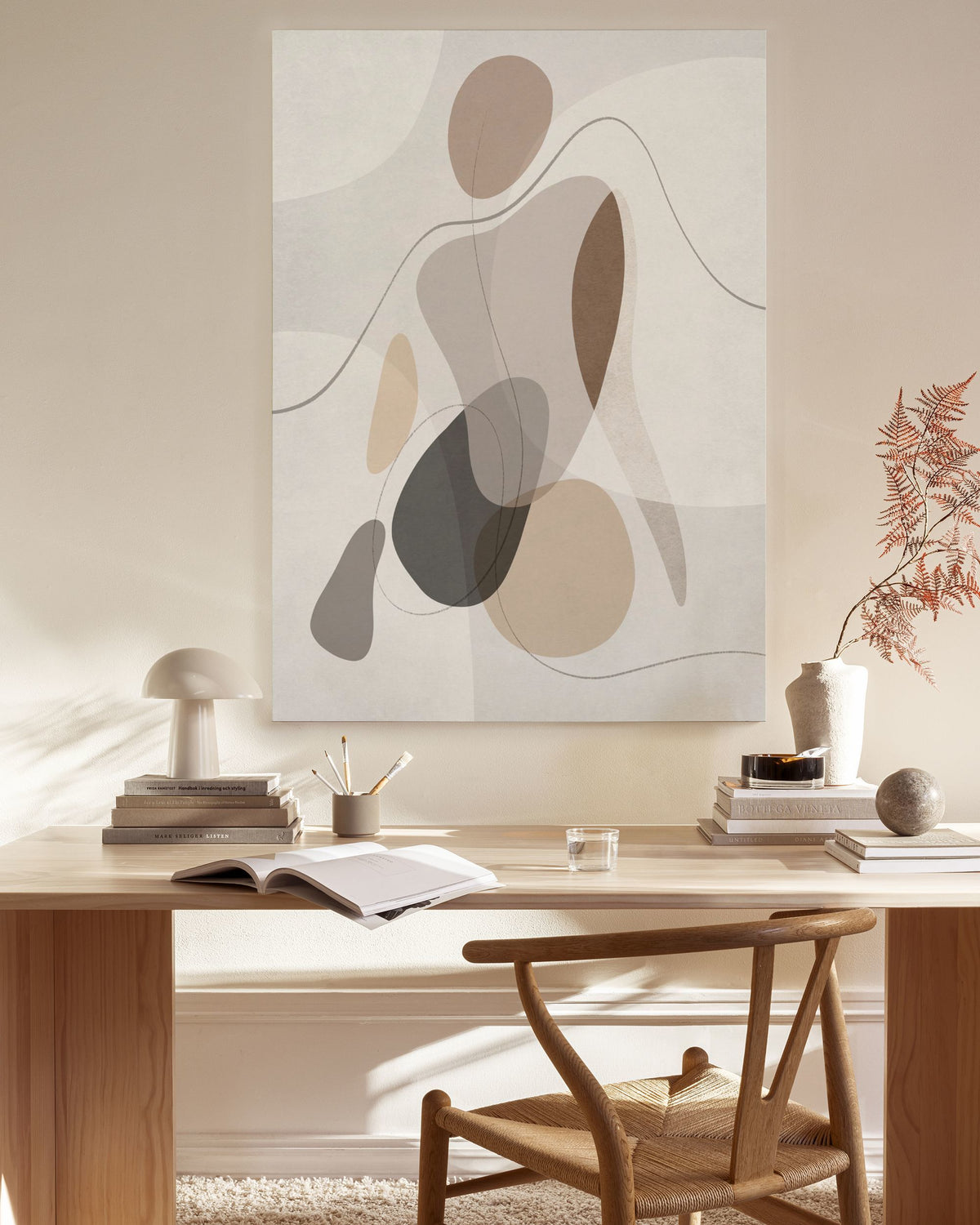 Organic Shapes Figure No1 Canvas print