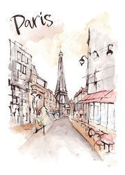 Painted Paris Print