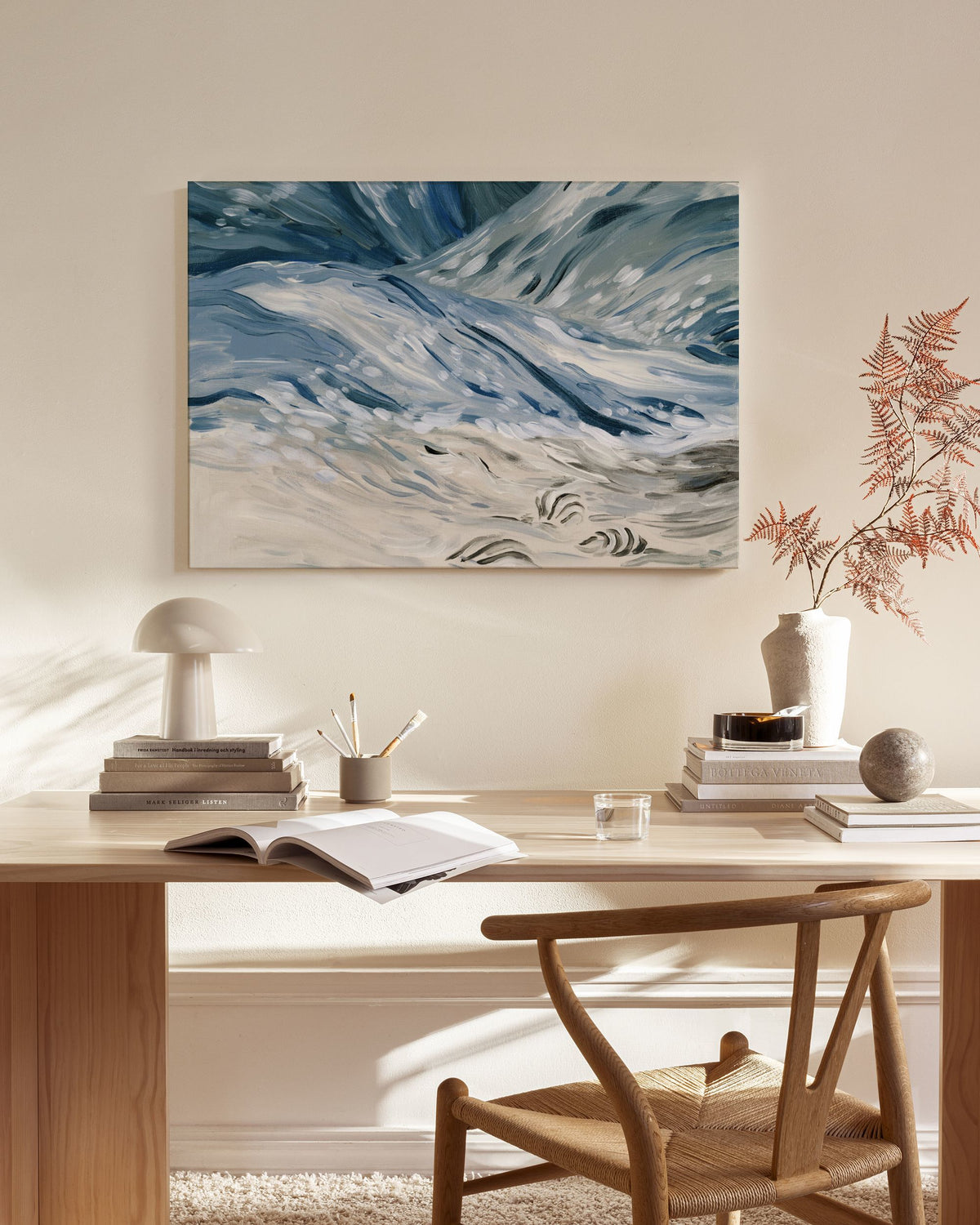 Wavy Beach Canvas print