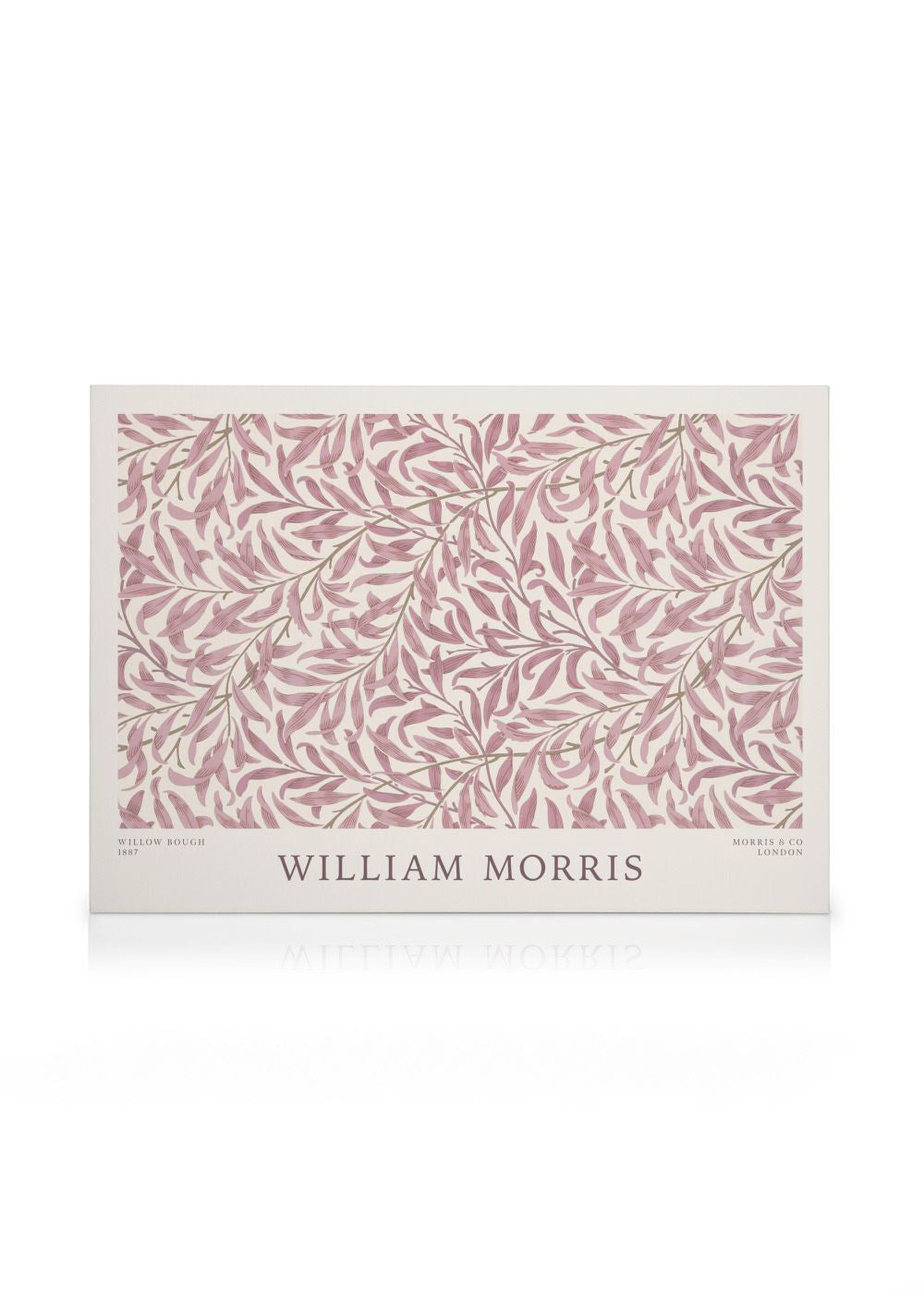 William Morris - Willow Bough Pink Landscape Canvas print