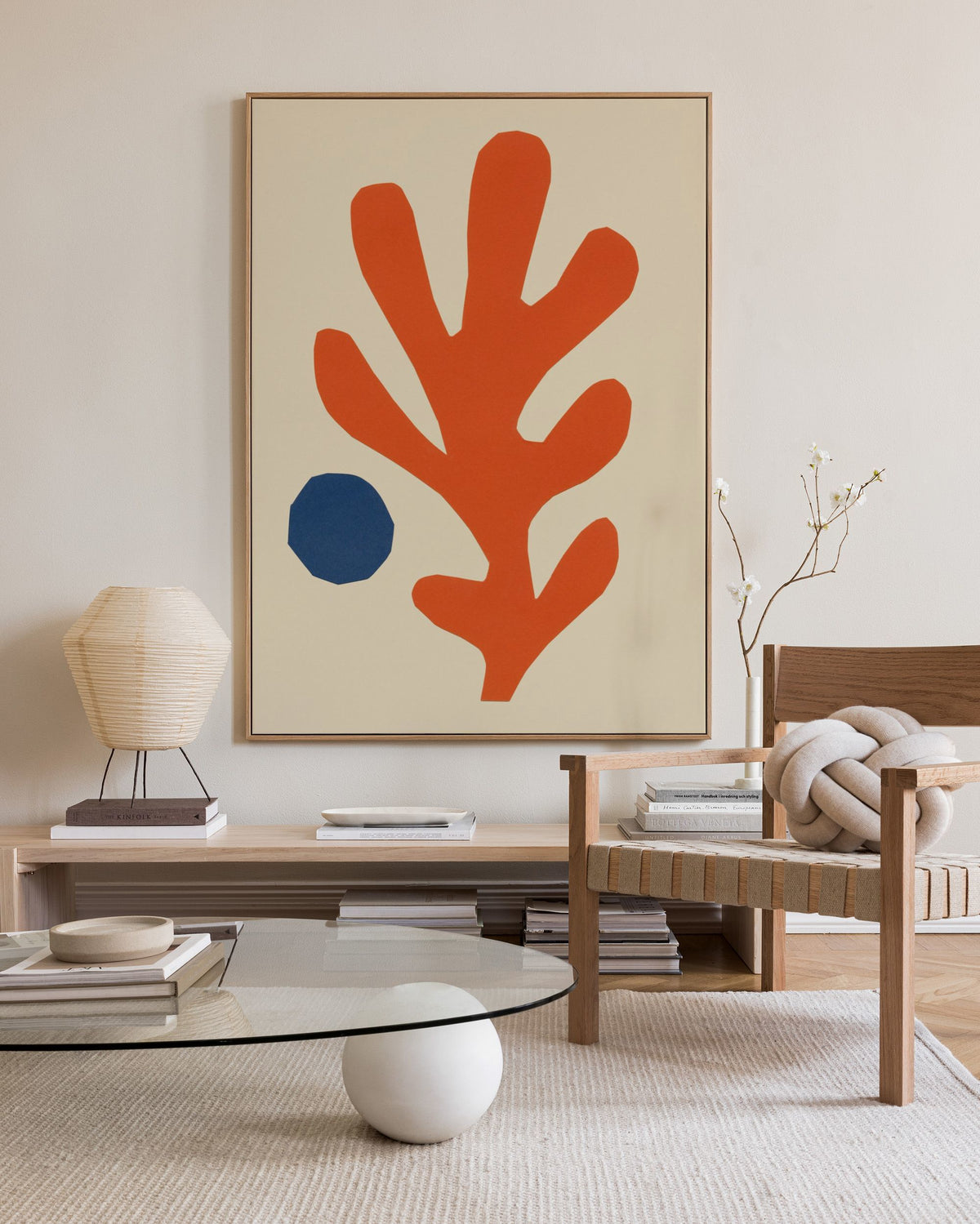 Cutout Coral Canvas print