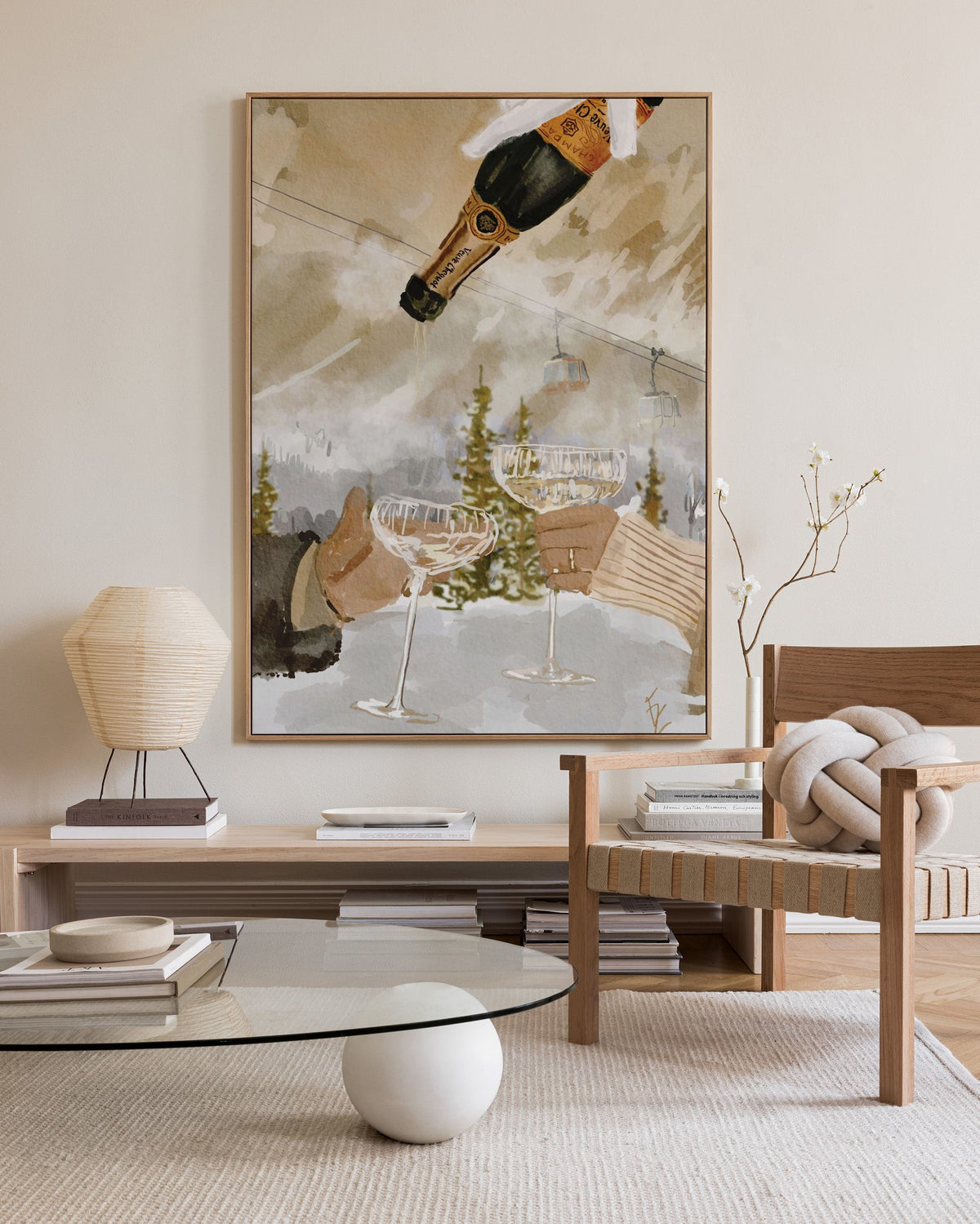 Ekaterina Zagorska - Winter Champagne Canvas print