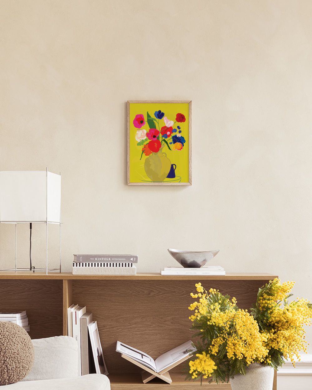 Rachel Joanis - Vase With Flower in Gold Print
