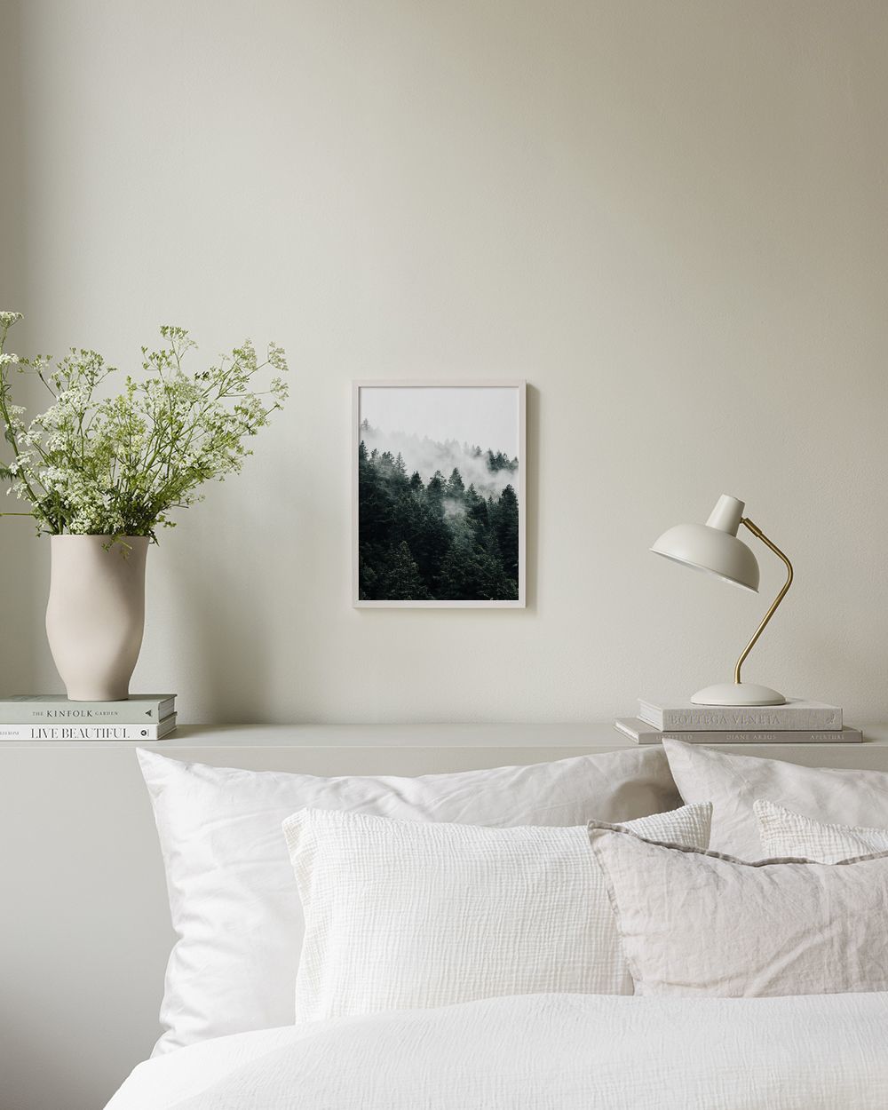 Pine Tree In The Fog Print