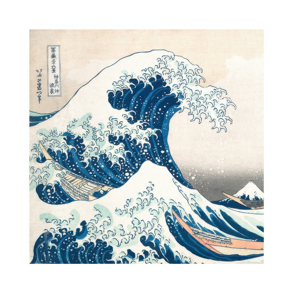 Hokusai - The Great Wave Square Print