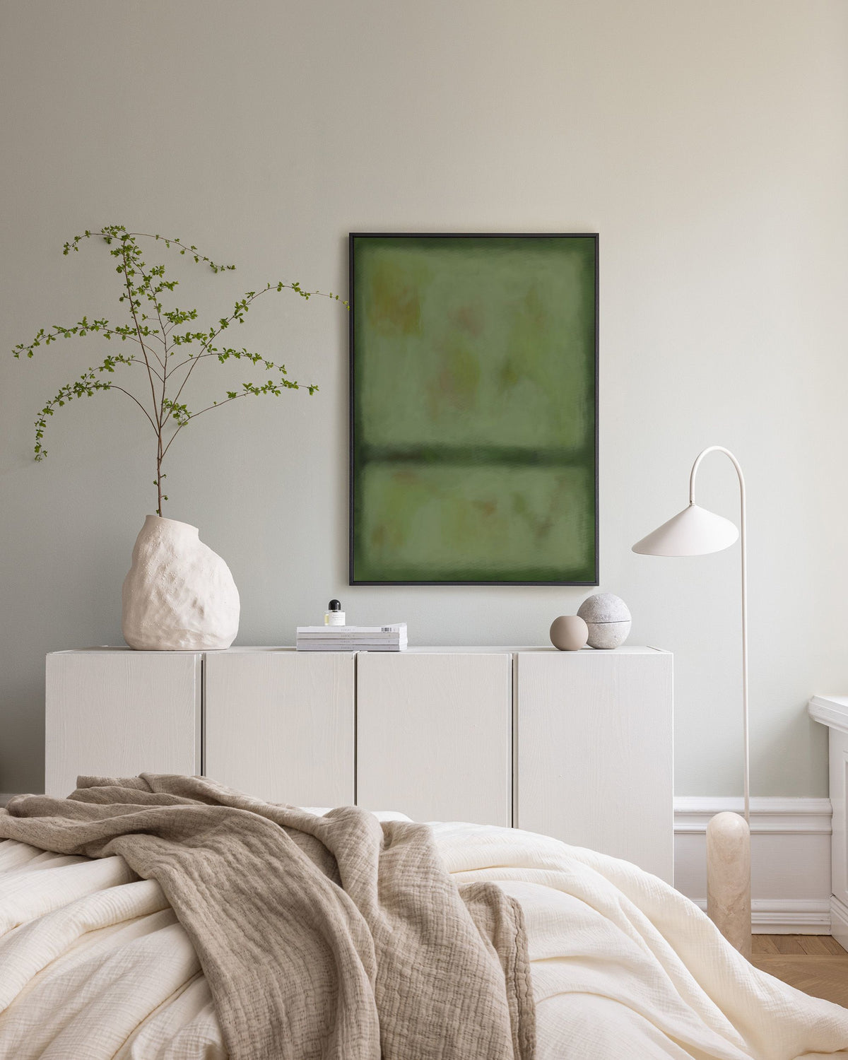 Division in Green Canvas print