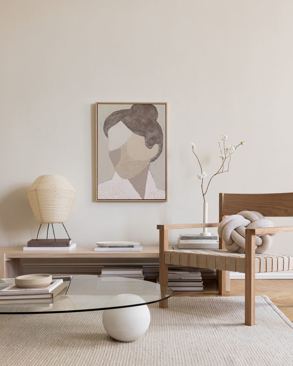 Visage Texturé Canvas print