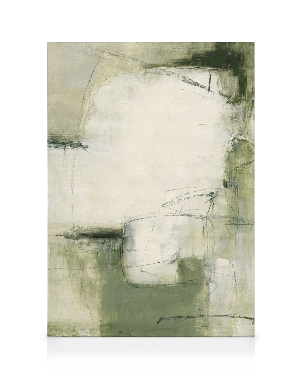 Contemporary Greens No2 Canvas print