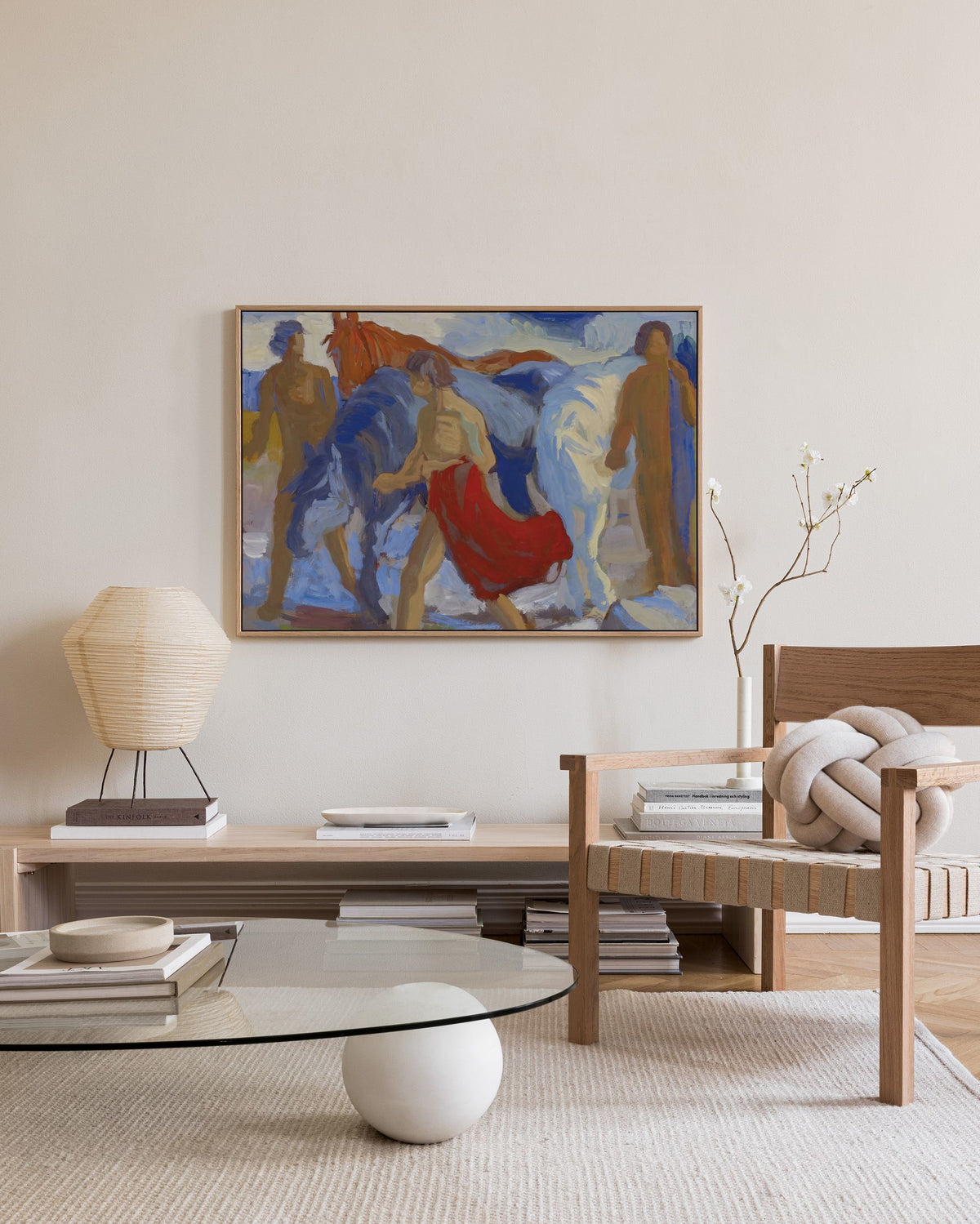 Paul Altherr - Youngsters with Horses Canvas print