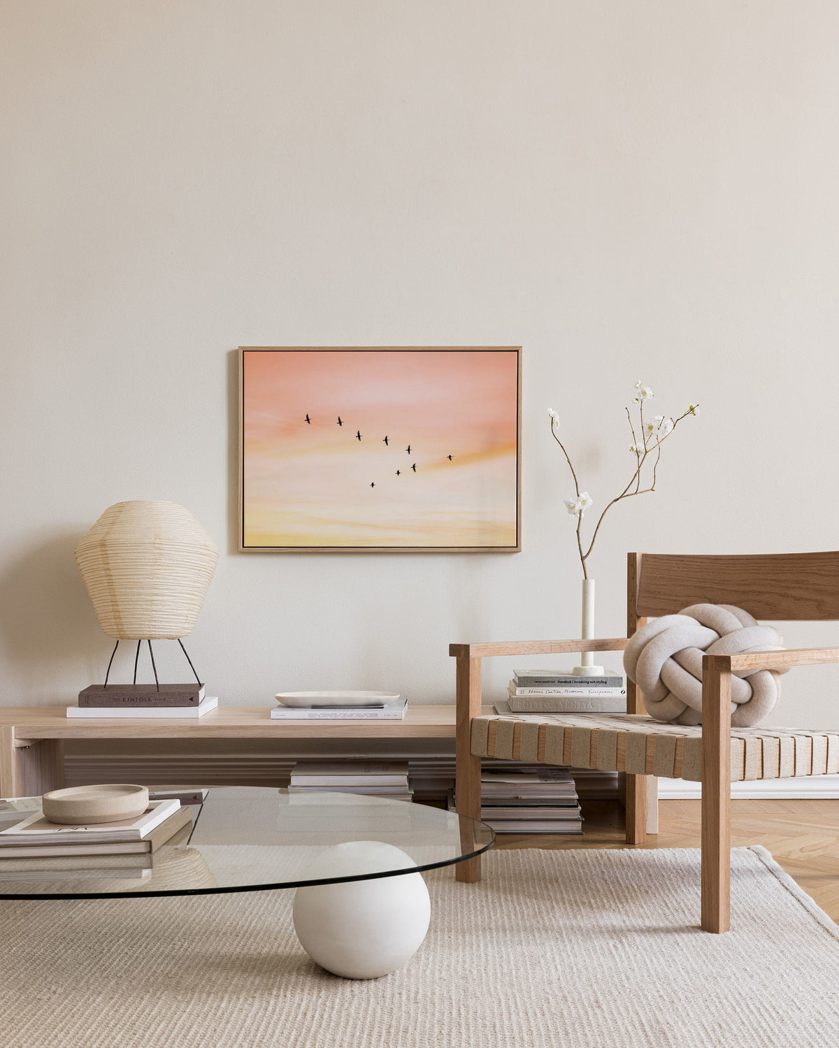 Sunset Birds Canvas print