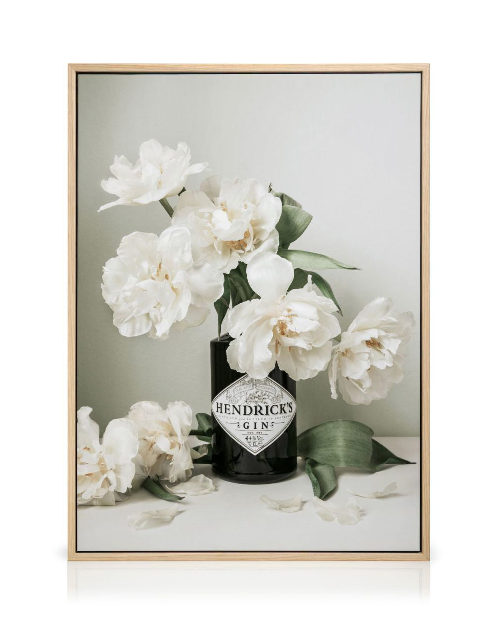 Flowers and Gin Canvas print