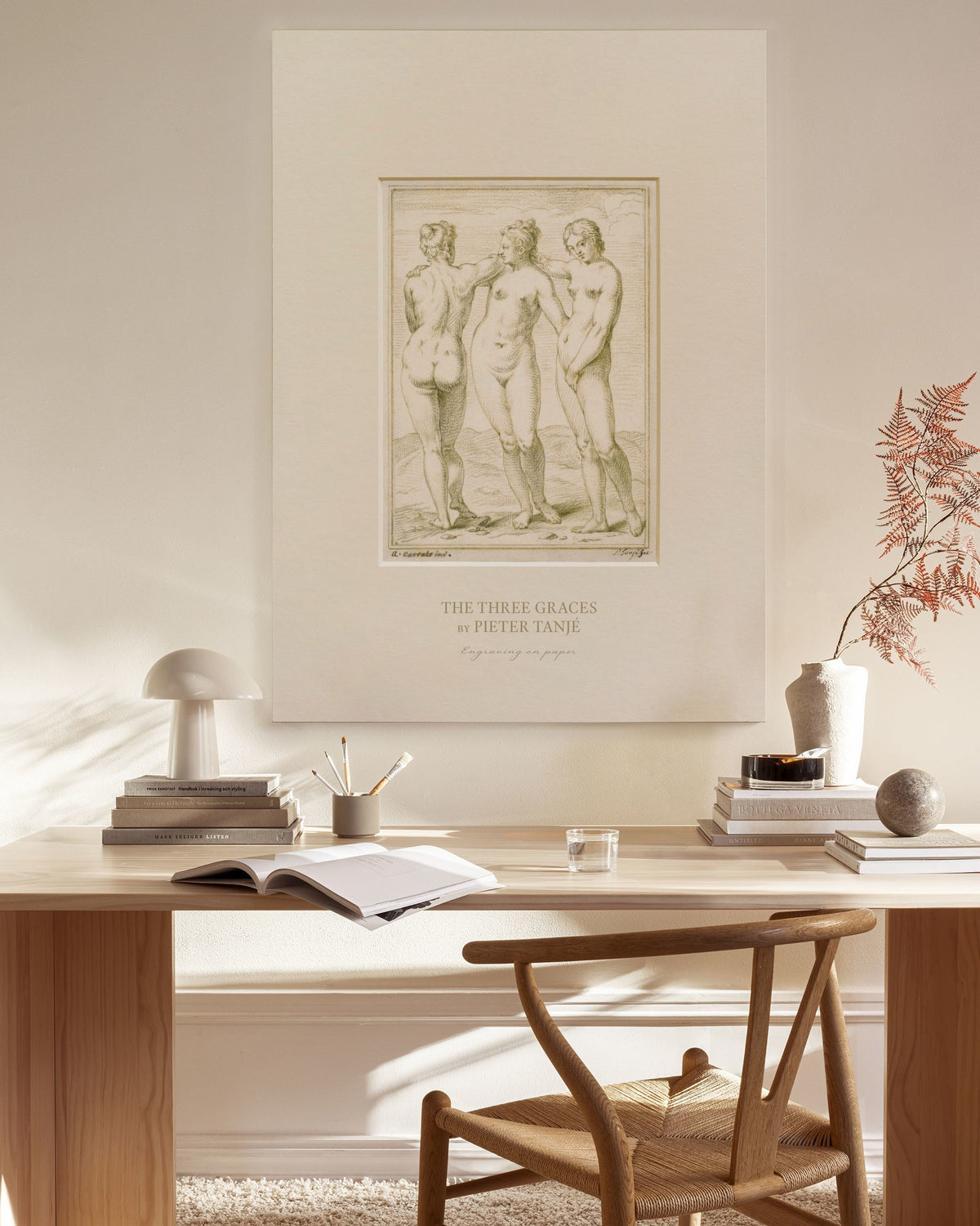 The Three Graces Lærred